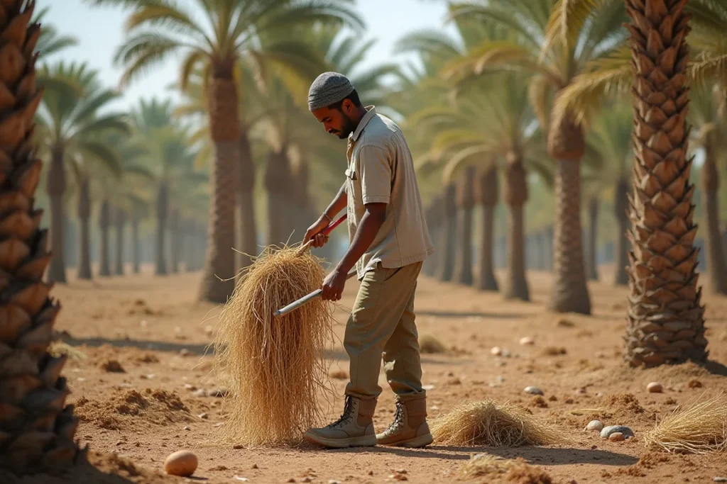 منضف مزارع نخيل