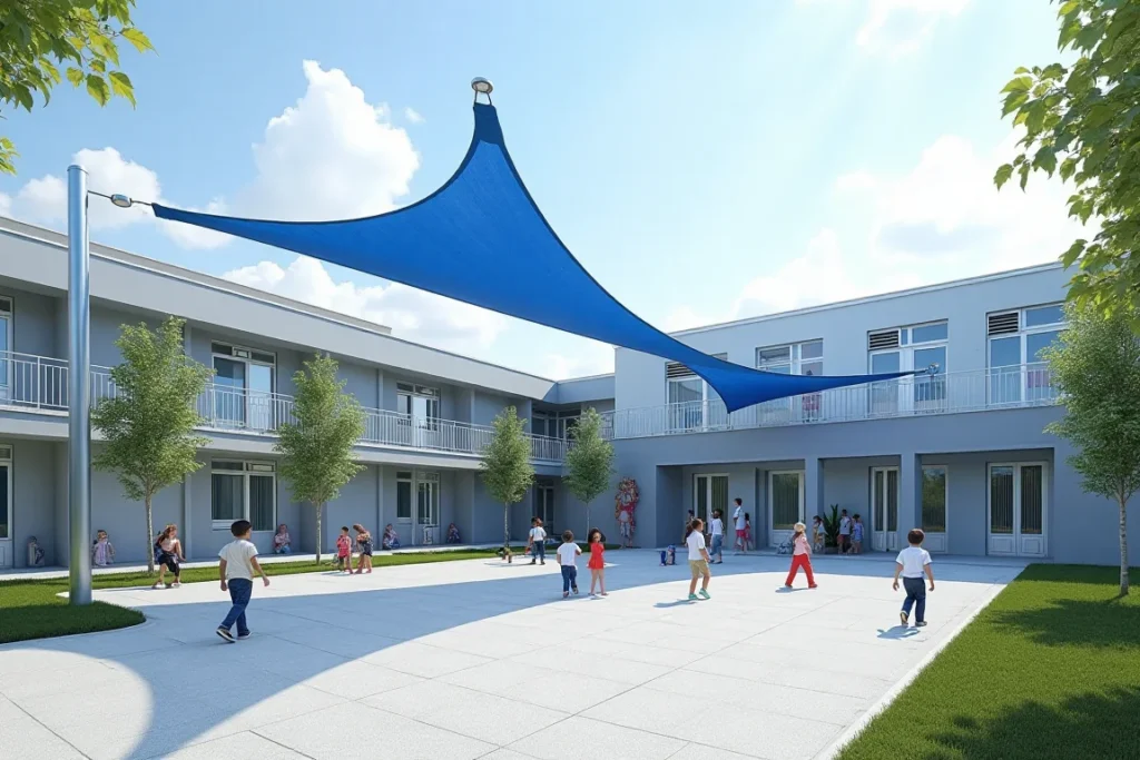 مظلات شد انشائي مدارس