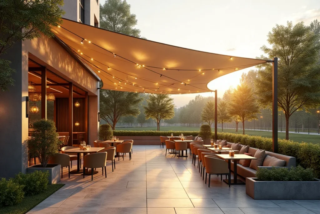 مظلات شد انشائي كافيهات