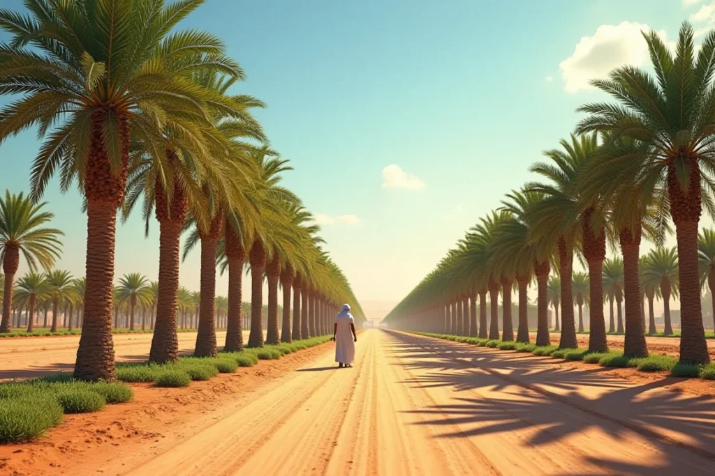 مزارع نخيل في السعودية