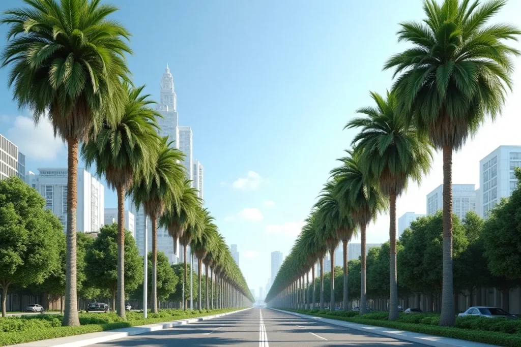 مورد نخل شوارع