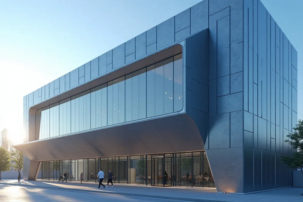 مظلات مباني حديثه