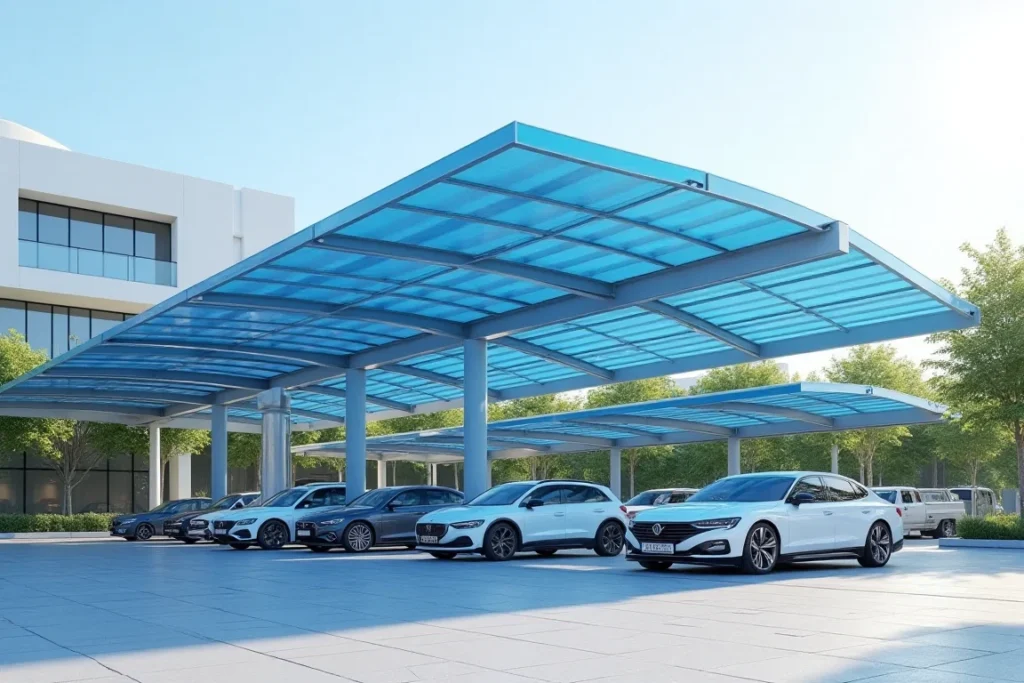 مظلات مواقف سيارات