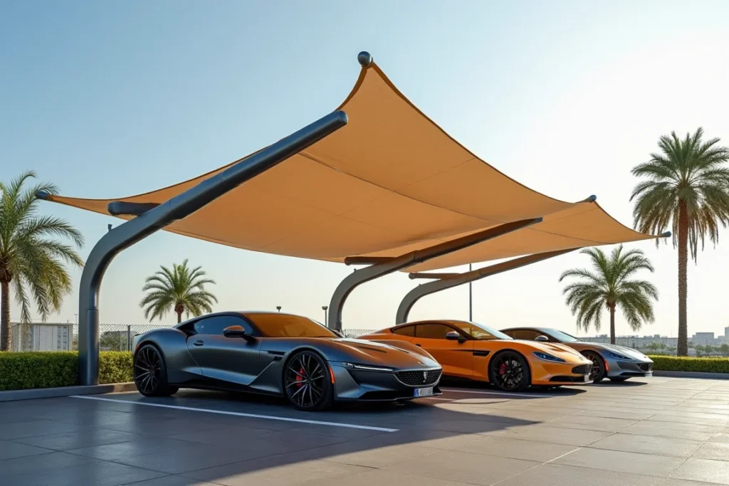 مظلات سيارات بالرياض