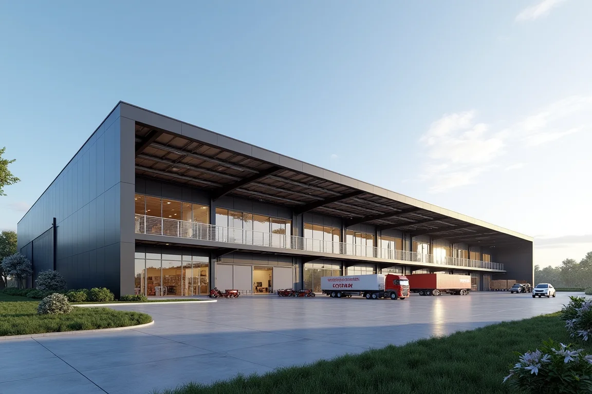 خدمات تصميم هناجر تجارية